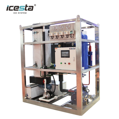 Icesta Hotels 3 Tons Crystal Cylinder Tube Ice Machine for Drinks