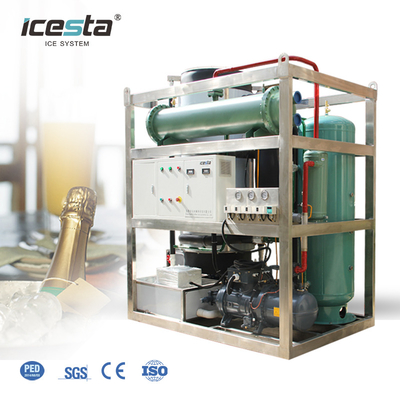Hotels ICESTA Contract Factory Tube Ice Machine Price 1.5t 4t 12t Tube Ice Machine