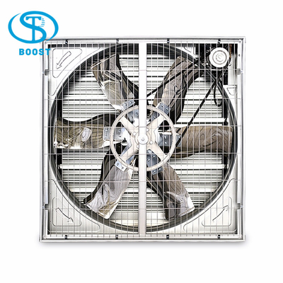 Poultry Farms 1380mm Automatic Shutter Push Pull Fan For Poultry Farm / Livestock House
