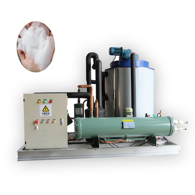 Large Flake Ice Machine Industrial/Commercial Fresh Water 5T/24h Strong Longevity For Seafood/Conservation/Cooling/Poultry/Restaurant/Industry