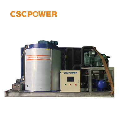 CSCPOWER hotels factory price good 1 ton 3 ton 5 ton 10 ton sea/freshwater flake ice machine for fishing food 10 ton flake ice maker